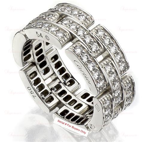 cartier panthere ring white gold